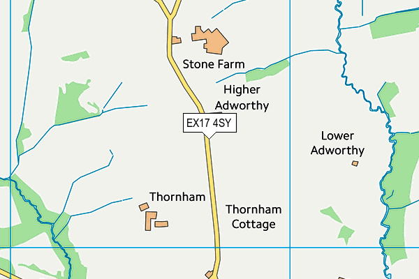 EX17 4SY map - OS VectorMap District (Ordnance Survey)