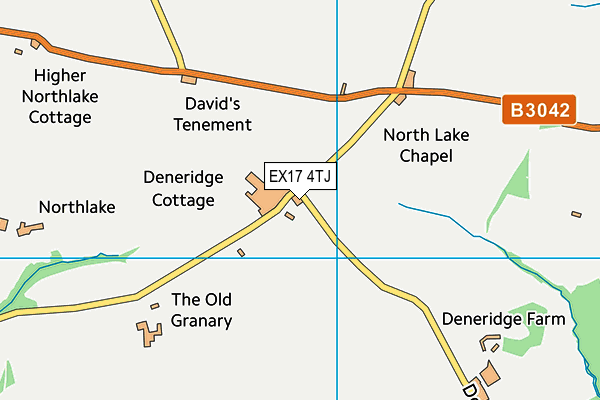 EX17 4TJ map - OS VectorMap District (Ordnance Survey)