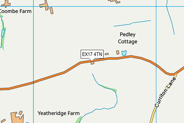 EX17 4TN map - OS VectorMap District (Ordnance Survey)