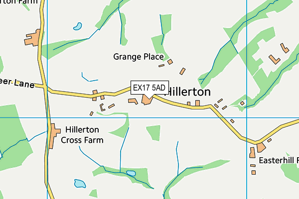 EX17 5AD map - OS VectorMap District (Ordnance Survey)