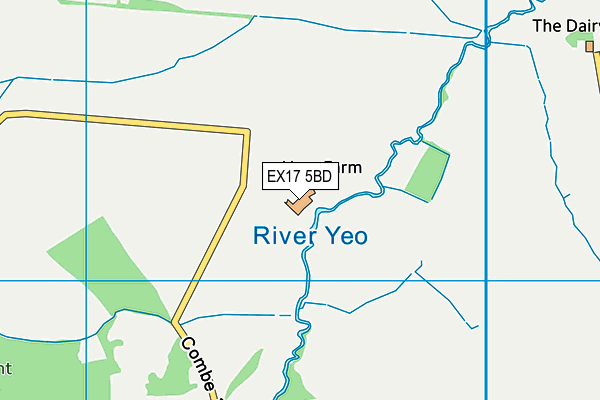 EX17 5BD map - OS VectorMap District (Ordnance Survey)