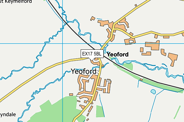 EX17 5BL map - OS VectorMap District (Ordnance Survey)