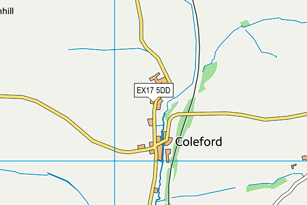 EX17 5DD map - OS VectorMap District (Ordnance Survey)