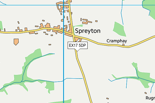 EX17 5DP map - OS VectorMap District (Ordnance Survey)