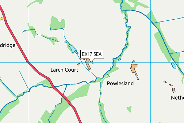 EX17 5EA map - OS VectorMap District (Ordnance Survey)