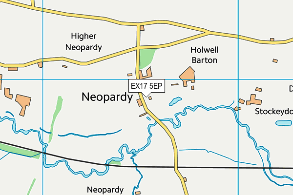 EX17 5EP map - OS VectorMap District (Ordnance Survey)