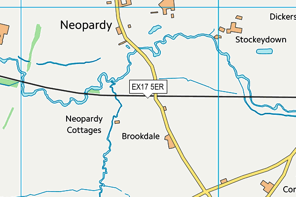 EX17 5ER map - OS VectorMap District (Ordnance Survey)
