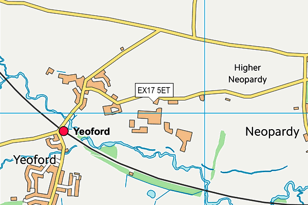 EX17 5ET map - OS VectorMap District (Ordnance Survey)