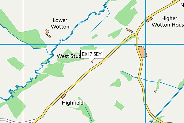 EX17 5EY map - OS VectorMap District (Ordnance Survey)