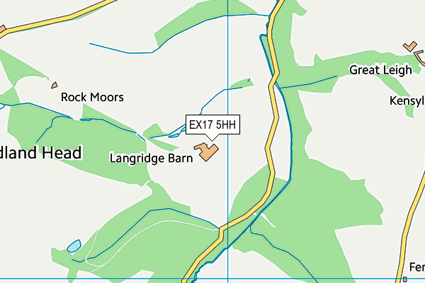 EX17 5HH map - OS VectorMap District (Ordnance Survey)