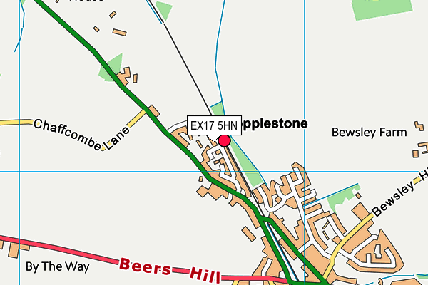 EX17 5HN map - OS VectorMap District (Ordnance Survey)