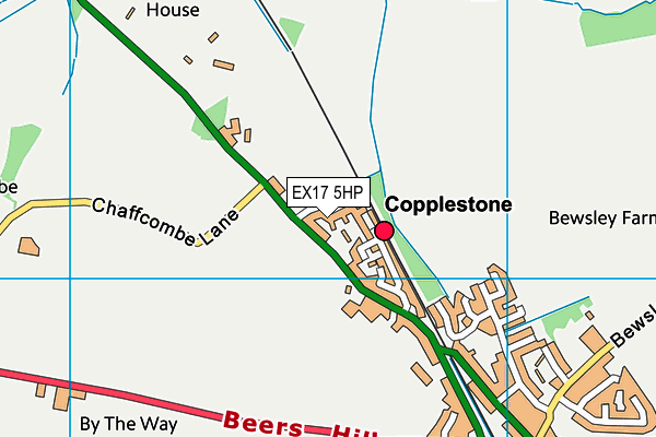 EX17 5HP map - OS VectorMap District (Ordnance Survey)