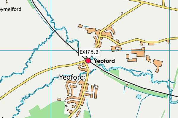 EX17 5JB map - OS VectorMap District (Ordnance Survey)