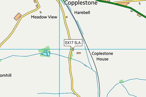 EX17 5LA map - OS VectorMap District (Ordnance Survey)