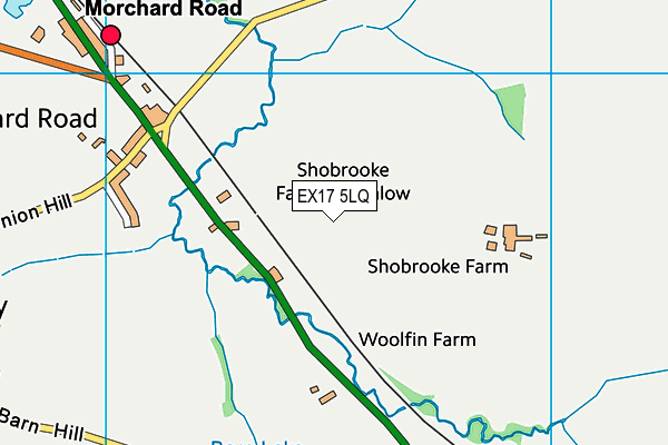 EX17 5LQ map - OS VectorMap District (Ordnance Survey)