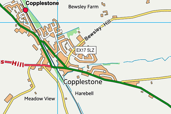 EX17 5LZ map - OS VectorMap District (Ordnance Survey)