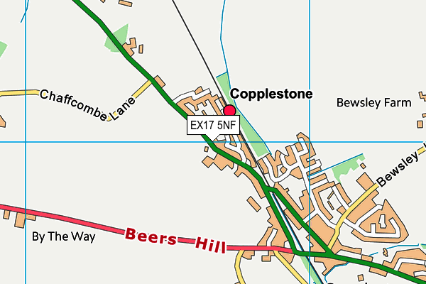 EX17 5NF map - OS VectorMap District (Ordnance Survey)