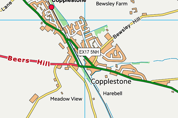 EX17 5NH map - OS VectorMap District (Ordnance Survey)