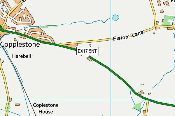 EX17 5NT map - OS VectorMap District (Ordnance Survey)