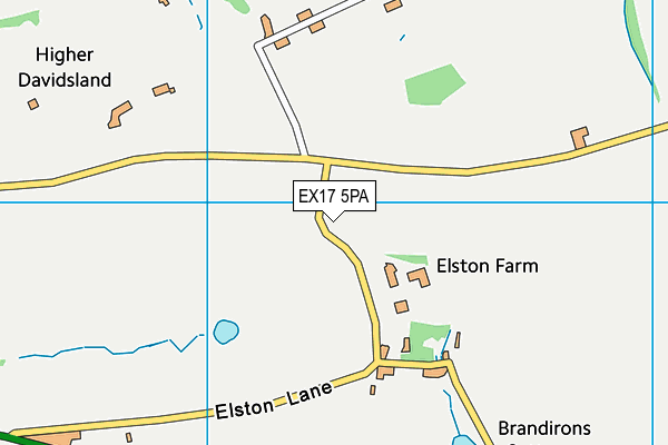 EX17 5PA map - OS VectorMap District (Ordnance Survey)