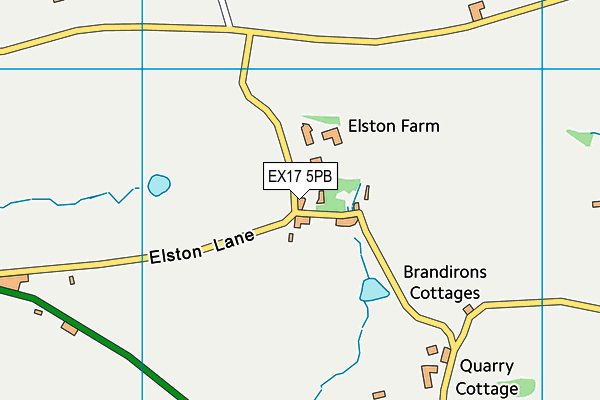 EX17 5PB map - OS VectorMap District (Ordnance Survey)