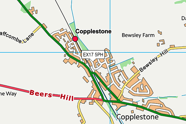 EX17 5PH map - OS VectorMap District (Ordnance Survey)