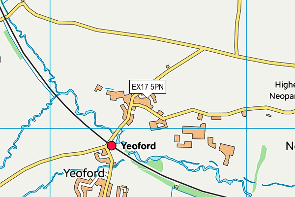 EX17 5PN map - OS VectorMap District (Ordnance Survey)