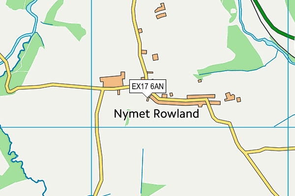 EX17 6AN map - OS VectorMap District (Ordnance Survey)