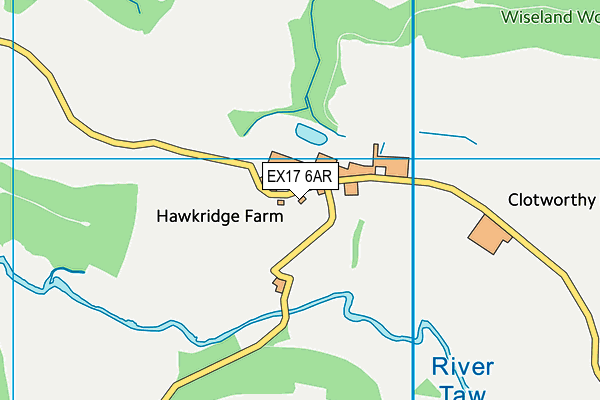 EX17 6AR map - OS VectorMap District (Ordnance Survey)