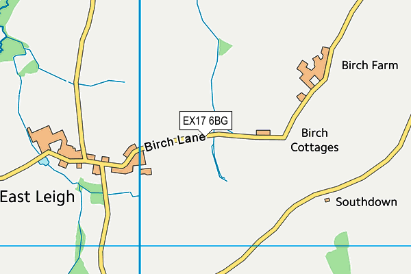 EX17 6BG map - OS VectorMap District (Ordnance Survey)