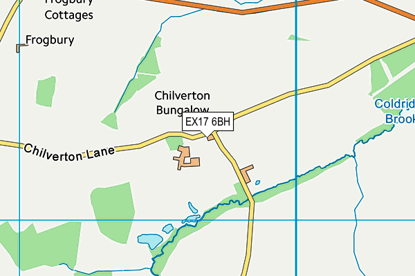 EX17 6BH map - OS VectorMap District (Ordnance Survey)