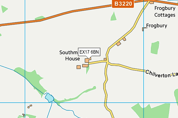 EX17 6BN map - OS VectorMap District (Ordnance Survey)