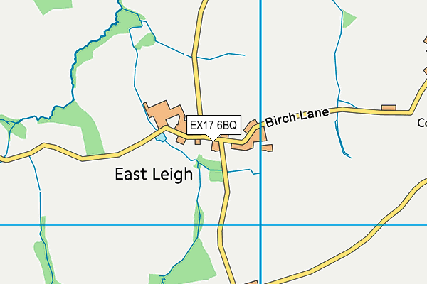 EX17 6BQ map - OS VectorMap District (Ordnance Survey)