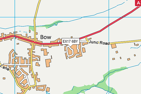 EX17 6BY map - OS VectorMap District (Ordnance Survey)