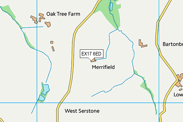 EX17 6ED map - OS VectorMap District (Ordnance Survey)