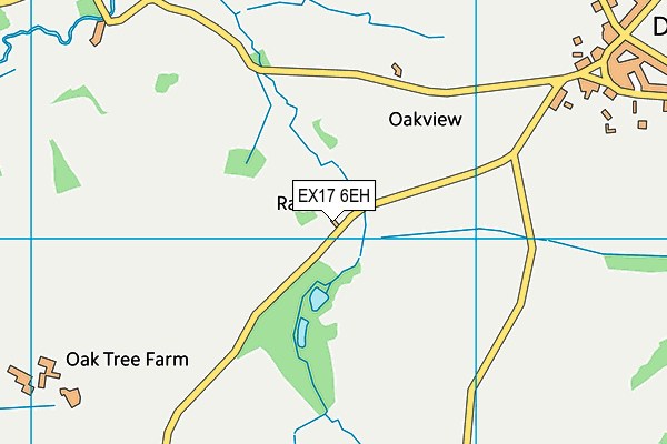 EX17 6EH map - OS VectorMap District (Ordnance Survey)