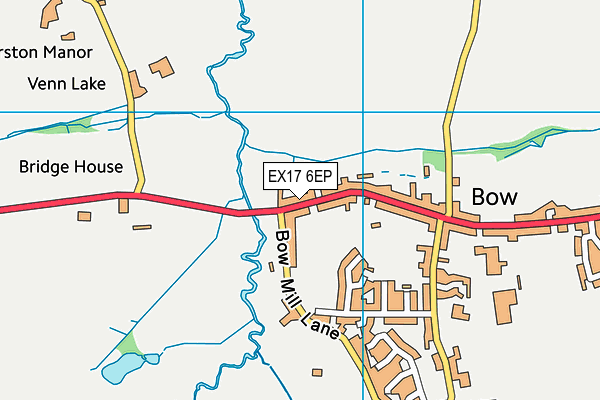 EX17 6EP map - OS VectorMap District (Ordnance Survey)