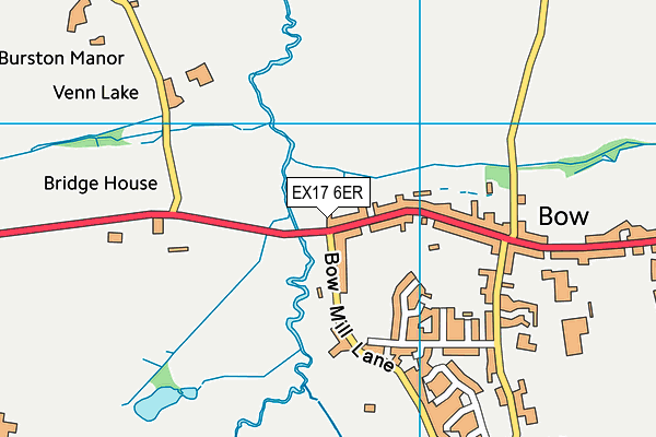 EX17 6ER map - OS VectorMap District (Ordnance Survey)