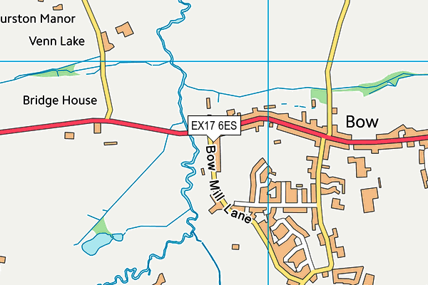 EX17 6ES map - OS VectorMap District (Ordnance Survey)