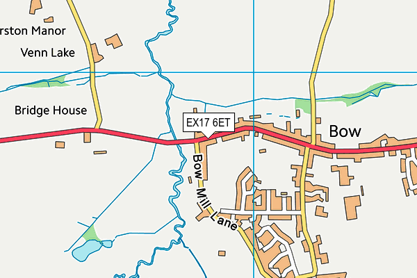 EX17 6ET map - OS VectorMap District (Ordnance Survey)