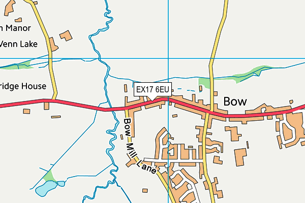 EX17 6EU map - OS VectorMap District (Ordnance Survey)