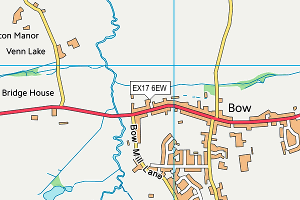 EX17 6EW map - OS VectorMap District (Ordnance Survey)