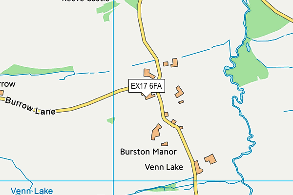 EX17 6FA map - OS VectorMap District (Ordnance Survey)