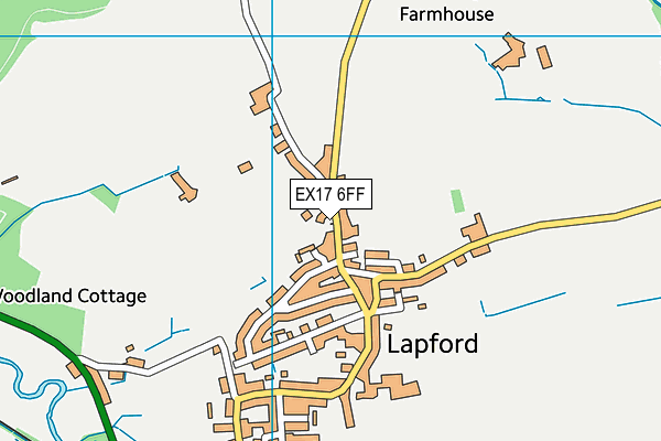 EX17 6FF map - OS VectorMap District (Ordnance Survey)