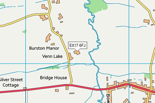 EX17 6FJ map - OS VectorMap District (Ordnance Survey)