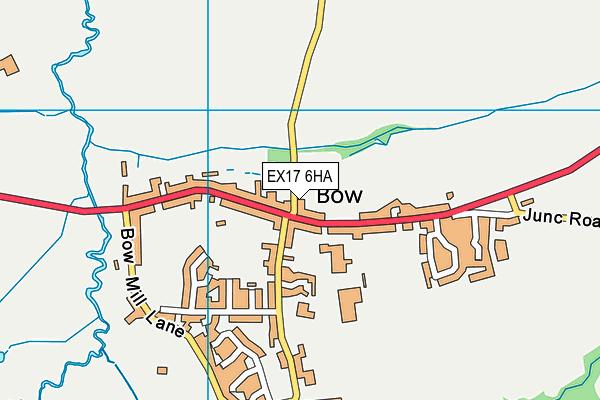 EX17 6HA map - OS VectorMap District (Ordnance Survey)