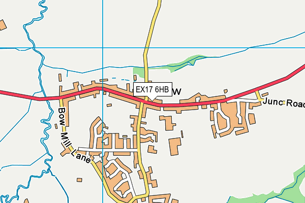 EX17 6HB map - OS VectorMap District (Ordnance Survey)