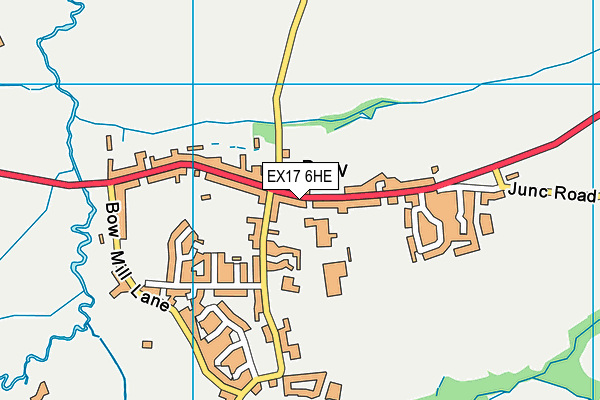 EX17 6HE map - OS VectorMap District (Ordnance Survey)
