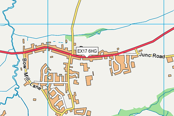 EX17 6HG map - OS VectorMap District (Ordnance Survey)