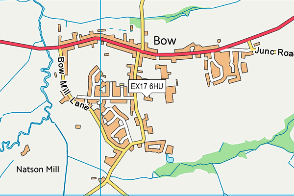 Bow Community Primary School map (EX17 6HU) - OS VectorMap District (Ordnance Survey)